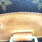 Louis Vuitton Minimontsouris Monogram Leather Brown Backpack Gold — view 4