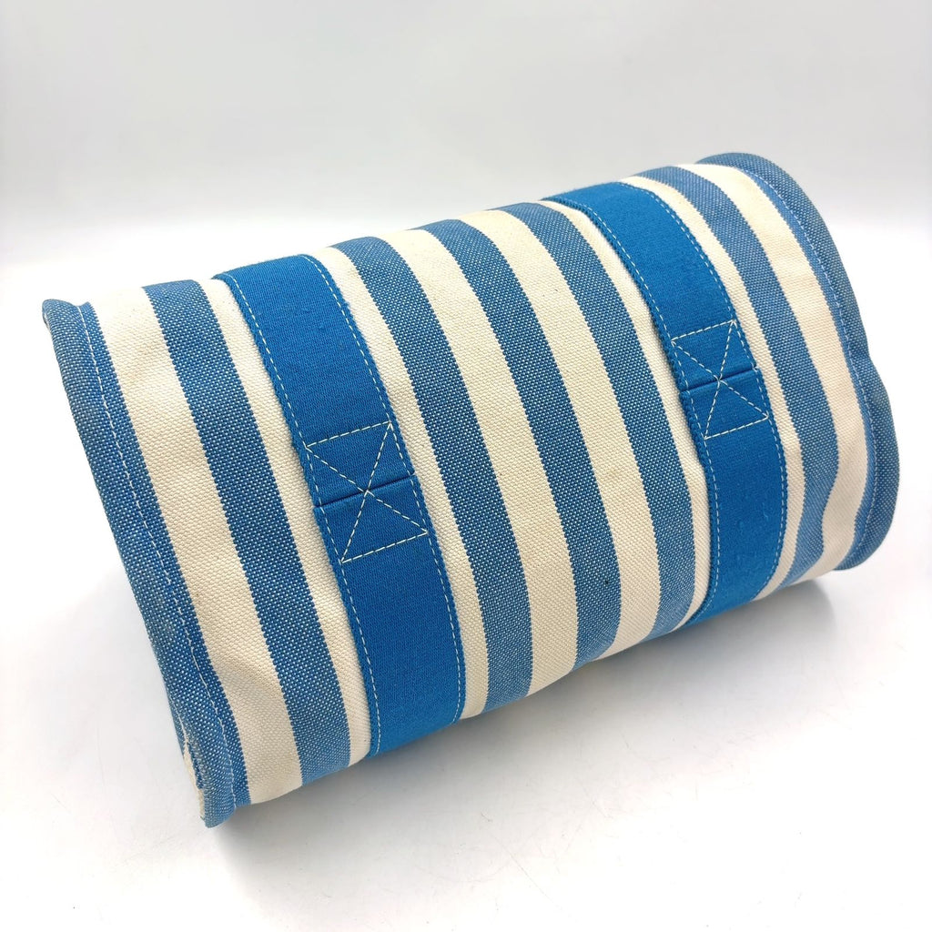 Hermes Cannes PM Canvas Blue White Handbag Silver — view 6