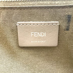 Fendi by the Way 2-Way Shoulder Calf Beige Handbag Silver — view 4