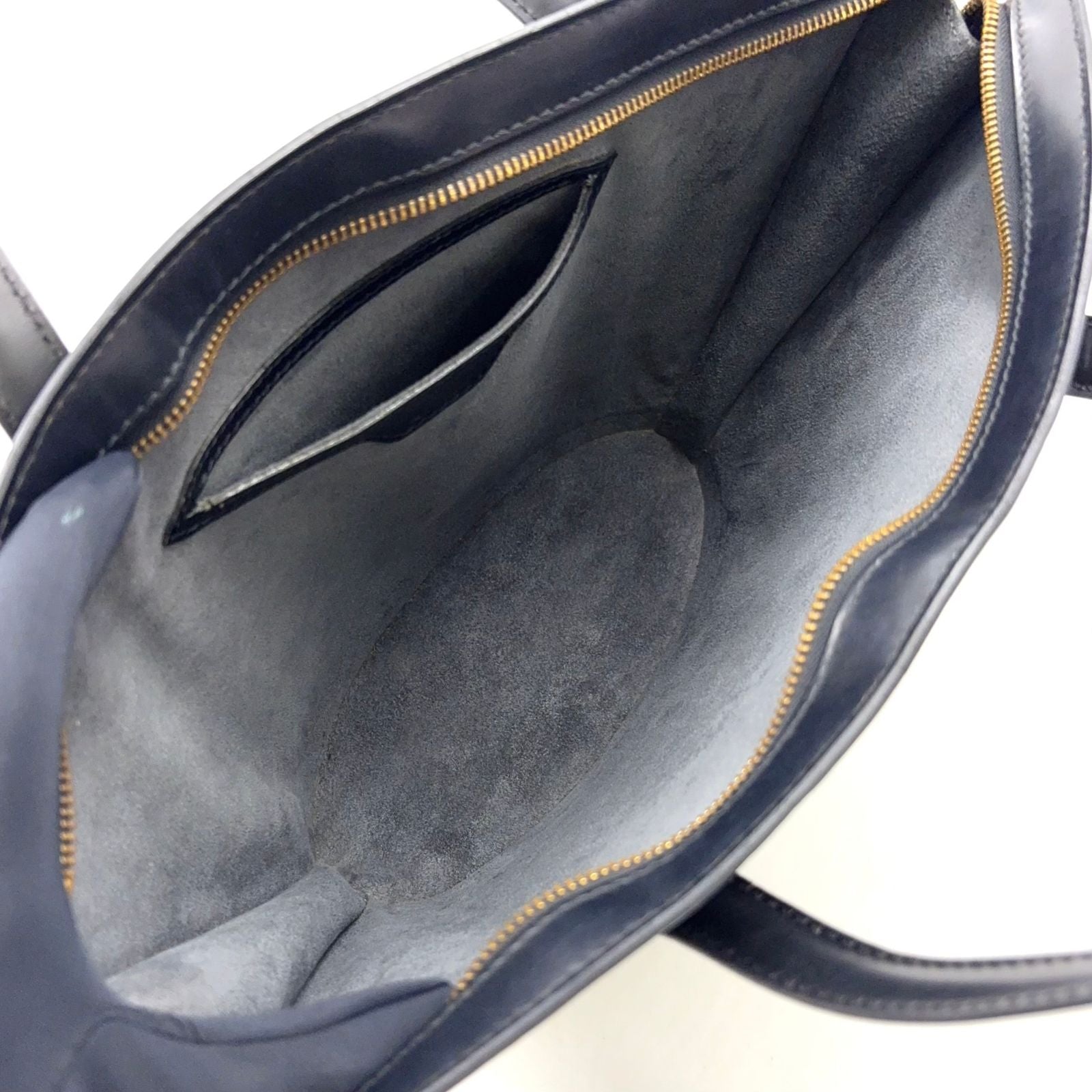 Louis Vuitton Saint Jacques Epi Noir Leather Black Handbag Gold — view 3