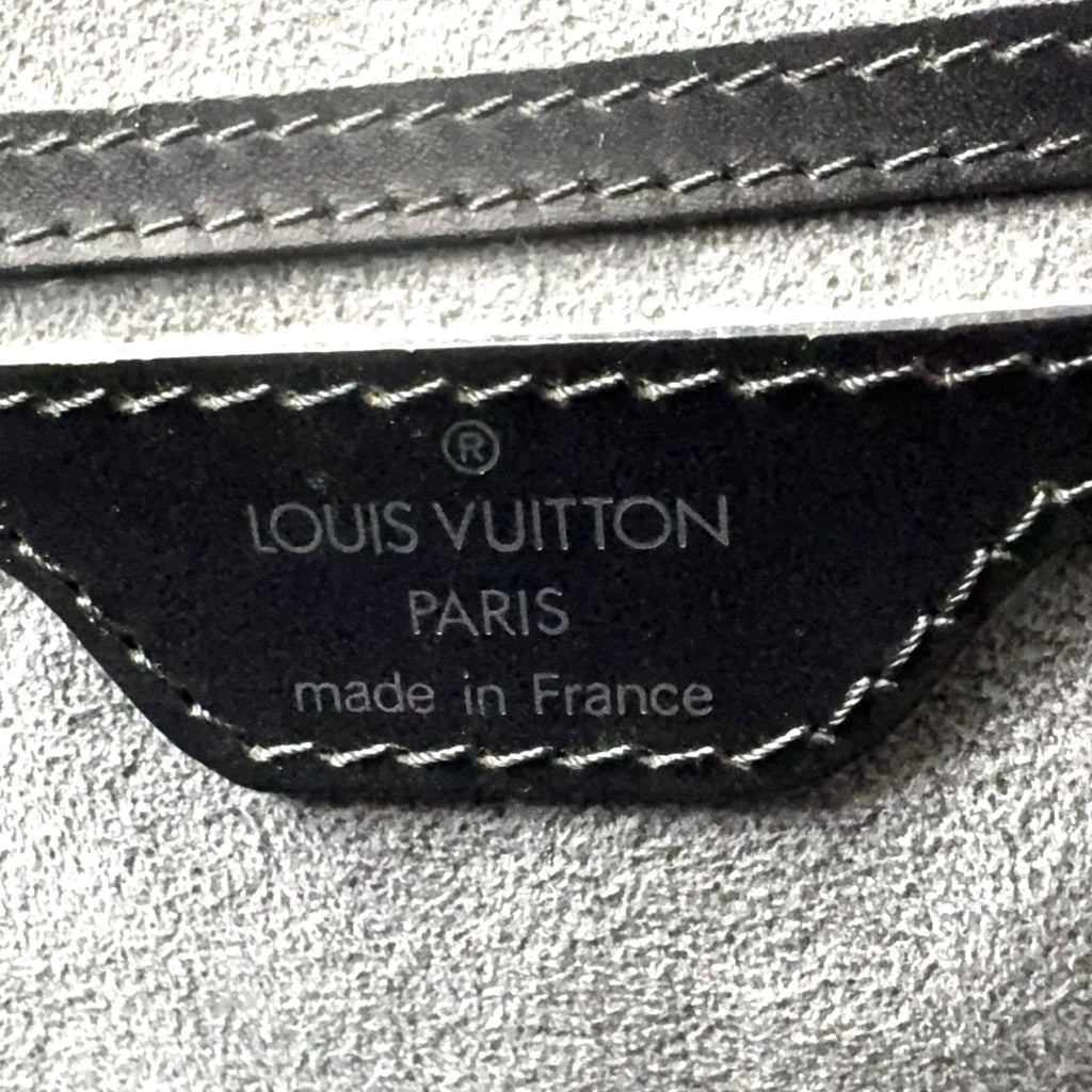 Louis Vuitton Saint Jacques Epi Noir Leather Black Handbag Gold — view 4