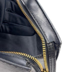 Louis Vuitton Saint Jacques Epi Noir Leather Black Handbag Gold — view 9