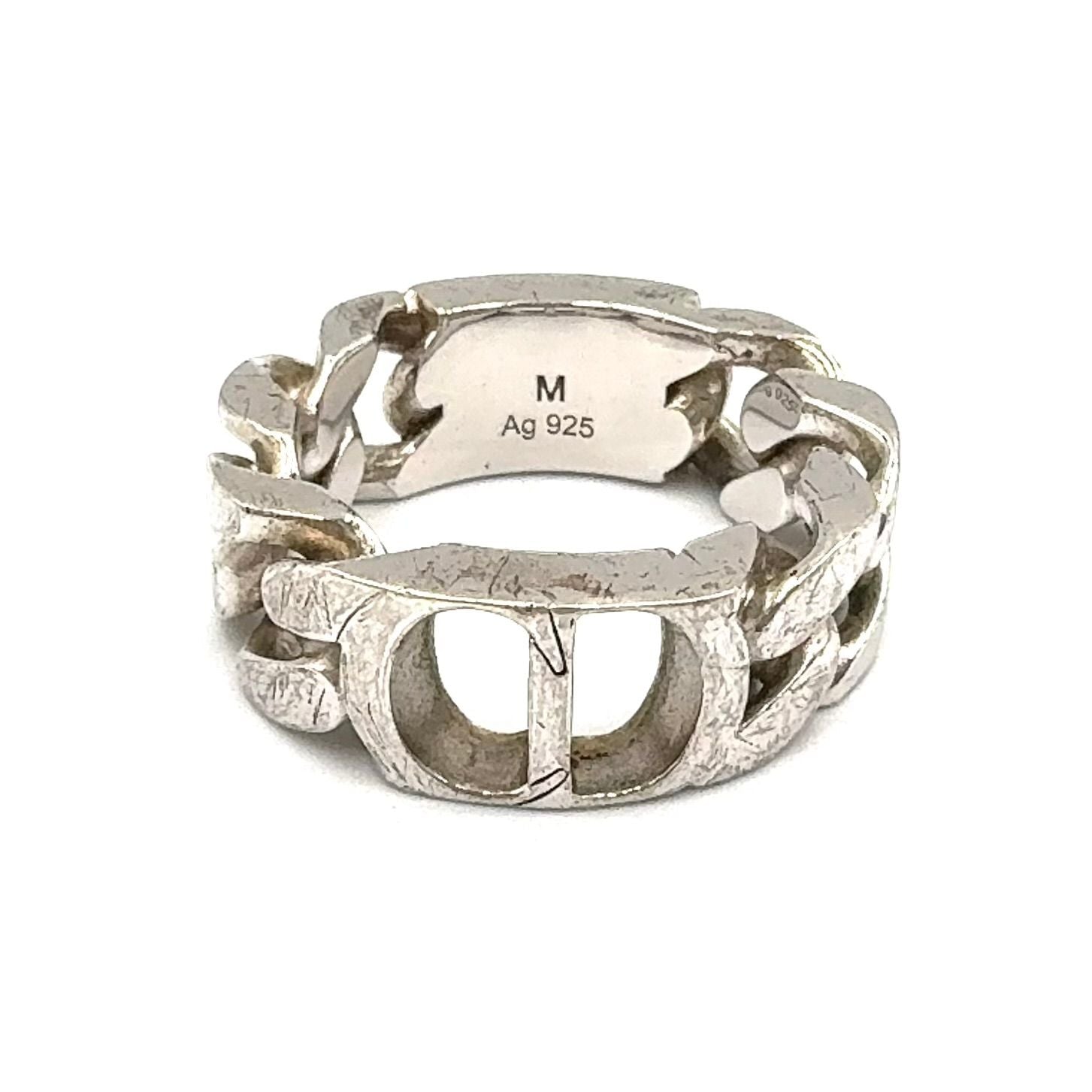 Dior CD Icon Chain Link Silver Ring