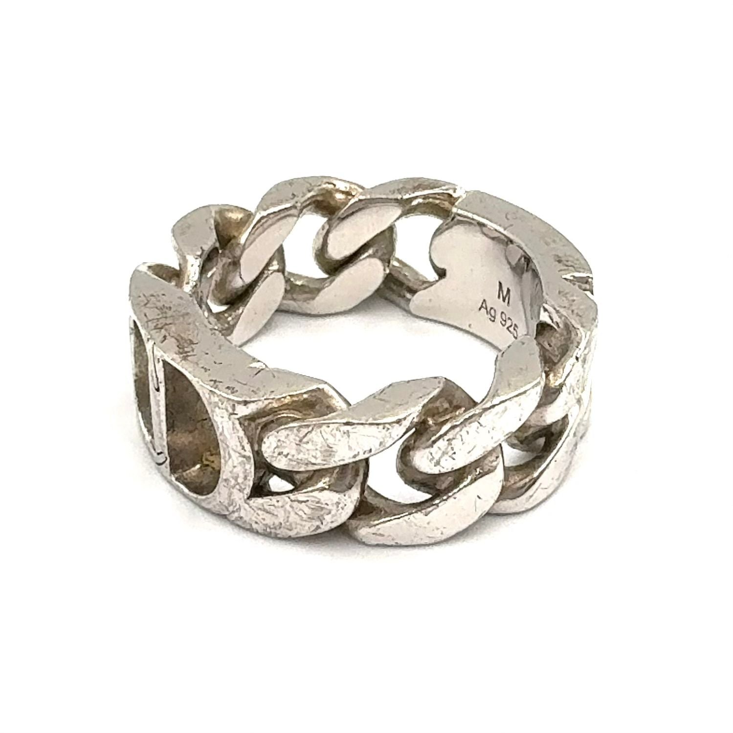 Dior CD Icon Chain Link Silver Ring — view 2
