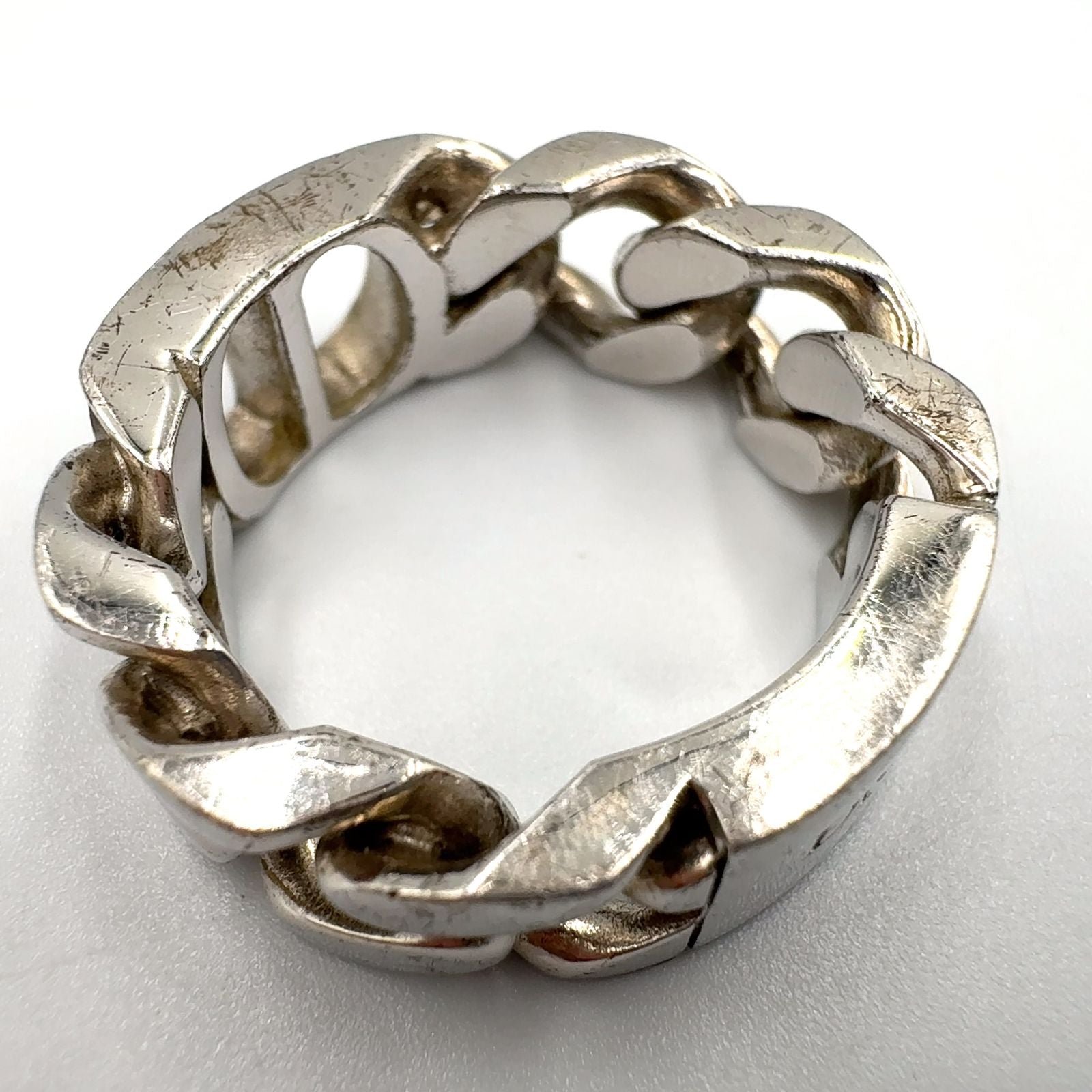 Dior CD Icon Chain Link Silver Ring — view 6