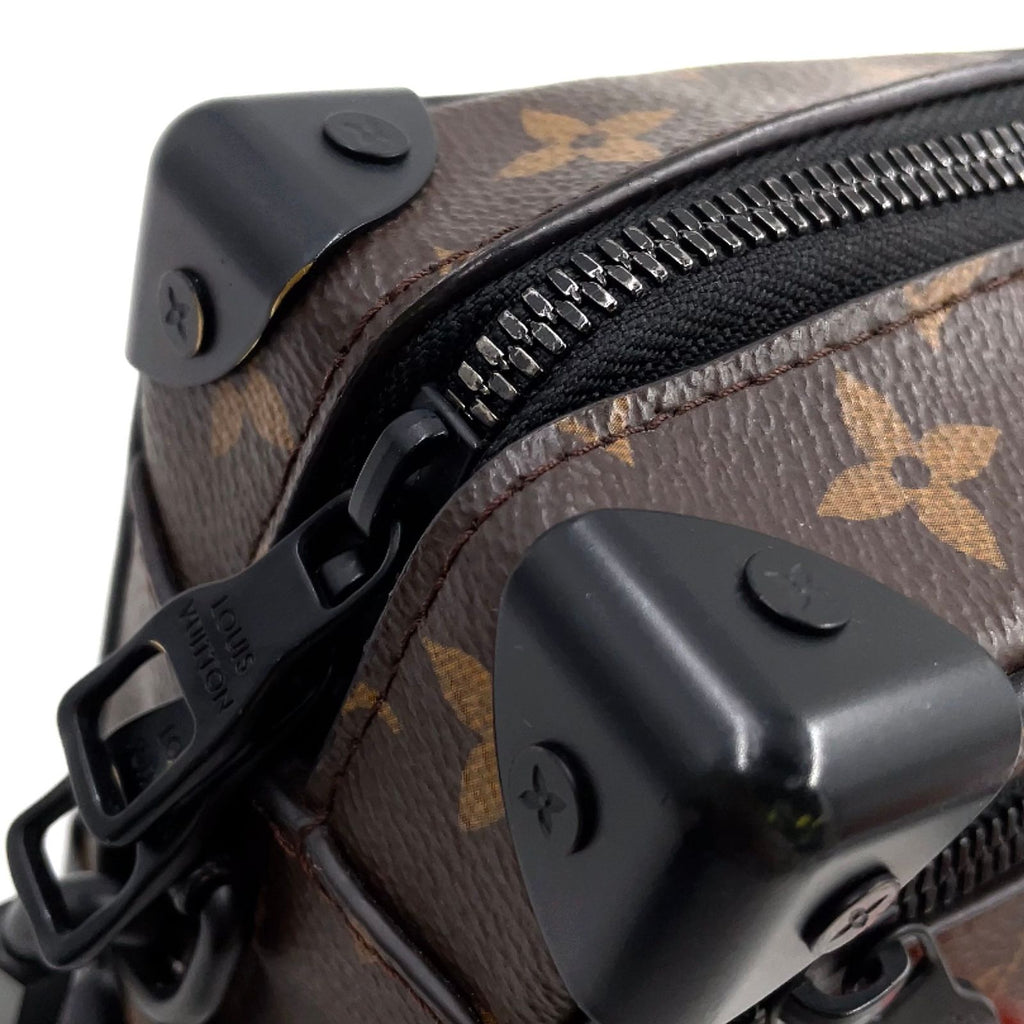 Louis Vuitton Mini Soft Trunk Monogram Eclipse Leather Brown Black — view 7