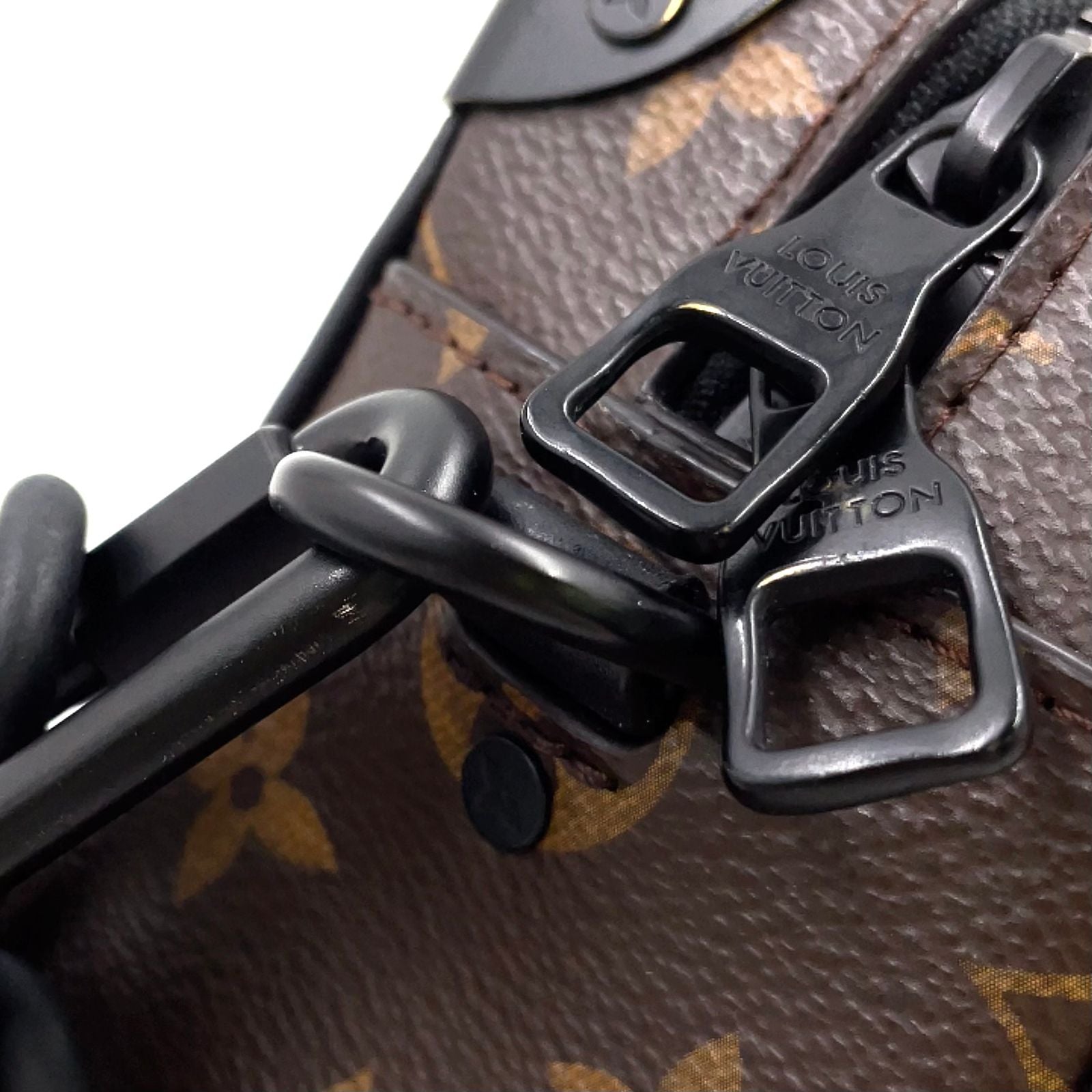 Louis Vuitton Mini Soft Trunk Monogram Eclipse Leather Brown Black — view 8