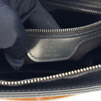 Louis Vuitton Monogram Mat Noir Leather Calf Black Lightbrown Handbag Silver — view 4