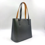 Louis Vuitton Monogram Mat Noir Leather Calf Black Lightbrown Handbag Silver — view 2