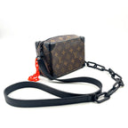 Louis Vuitton Mini Soft Trunk Monogram Eclipse Leather Brown Black — view 2
