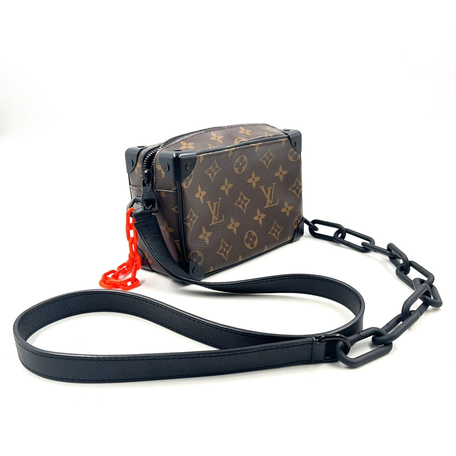 Louis Vuitton Mini Soft Trunk Monogram Eclipse Leather Brown Black — view 2