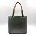 Louis Vuitton Monogram Mat Noir Leather Calf Black Lightbrown Handbag Silver