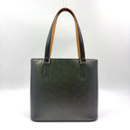 Louis Vuitton Monogram Mat Noir Leather Calf Black Lightbrown Handbag Silver