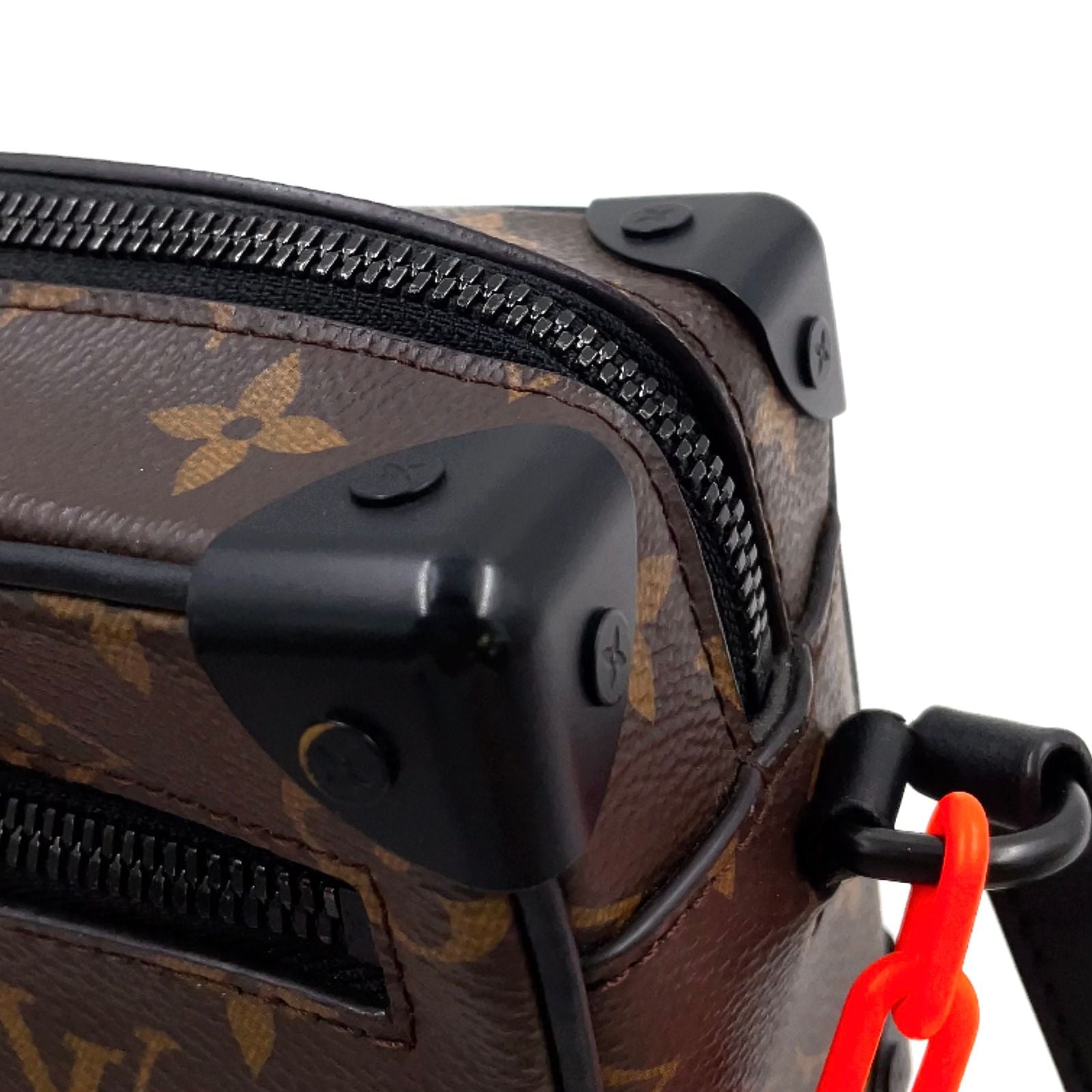 Louis Vuitton Mini Soft Trunk Monogram Eclipse Leather Brown Black — view 9