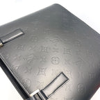 Louis Vuitton Monogram Mat Noir Leather Calf Black Lightbrown Handbag Silver — view 8