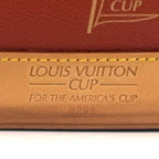 Louis Vuitton Leather Orange Brown Shoulder Bag Gold — view 5