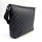 Louis Vuitton Mick PM Damier Graphite Leather Black Shoulder Bag Silver — view 2