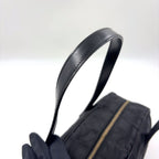 Chanel New Travelline Stand Leather Nylon Black Handbag Gold — view 5