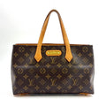 Louis Vuitton Wilshire PM Monogram Leather Brown Handbag Gold