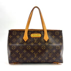 Louis Vuitton Wilshire PM Monogram Leather Brown Handbag Gold