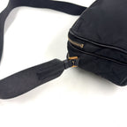 Prada Trianglelogo Plate Nylon Black Shoulder Bag Gold — view 7