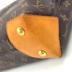 Louis Vuitton Wilshire PM Monogram Leather Brown Handbag Gold — view 6