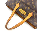 Louis Vuitton Wilshire PM Monogram Leather Brown Handbag Gold — view 9