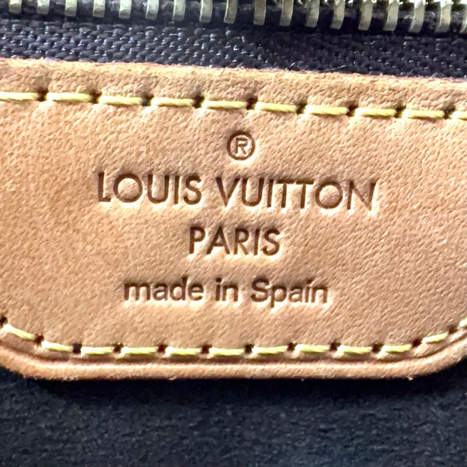 Louis Vuitton Wilshire PM Monogram Leather Brown Handbag Gold — view 4