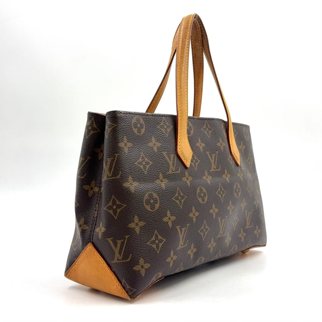 Louis Vuitton Wilshire PM Monogram Leather Brown Handbag Gold — view 2