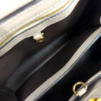Louis Vuitton Capucines BB 2-Way Correspondence Taurillon Leather Beige Handbag — view 6