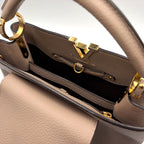 Louis Vuitton Capucines BB 2-Way Correspondence Taurillon Leather Beige Handbag — view 8