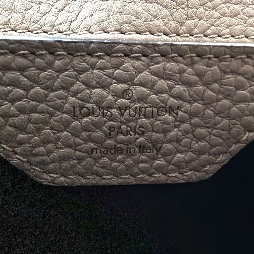 Louis Vuitton Capucines BB 2-Way Correspondence Taurillon Leather Beige Handbag — view 4