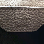 Louis Vuitton Capucines BB 2-Way Correspondence Taurillon Leather Beige Handbag — view 4