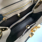 Louis Vuitton Capucines BB 2-Way Correspondence Taurillon Leather Beige Handbag — view 3