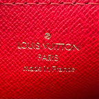 Louis Vuitton Damier Ebene Leather Brown Handbag Gold — view 4