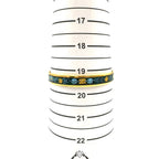 Hermes Enamel PM Metal Green Gold Bangle Bracelet — view 9