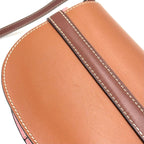 Loewe Mini Leather Pink Brown Shoulder Bag Gold — view 7