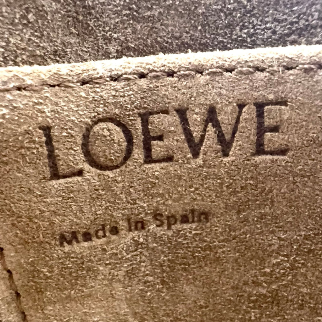 Loewe Mini Leather Pink Brown Shoulder Bag Gold — view 4
