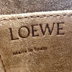 Loewe Mini Leather Pink Brown Shoulder Bag Gold — view 4