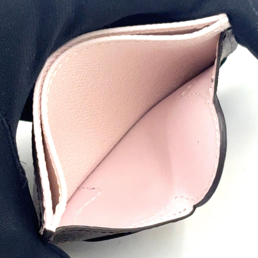 Louis Vuitton Card Holder Vivienne Monogram Correspondence Leather Pink Beige — view 5