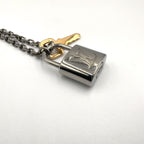 Louis Vuitton Padlock Metal Yellow Gold Black Necklace — view 9