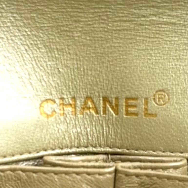 Chanel Chocolate Bar Stand Lambskin Chien Panning Gold Shoulder — view 4