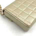 Chanel Chocolate Bar Stand Lambskin Chien Panning Gold Shoulder — view 7