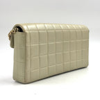 Chanel Chocolate Bar Stand Lambskin Chien Panning Gold Shoulder — view 2