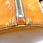 Louis Vuitton Monogram Vernis Leather Enamel Yellow Handbag Gold — view 9