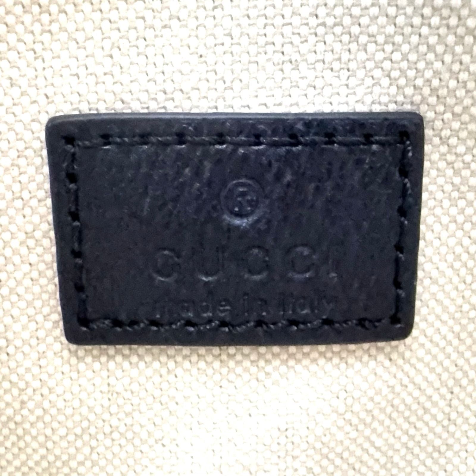 Gucci di Mini GG 2-Way Shoulder Leather Denim Blue Handbag Gold — view 4