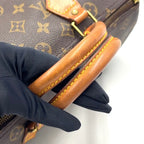 Louis Vuitton Speedy 30 Monogram Leather Brown Handbag Gold — view 7