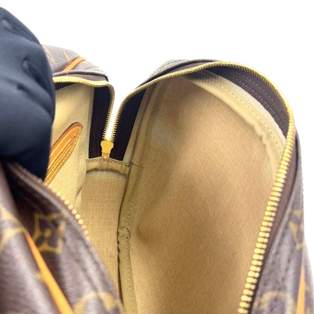 Louis Vuitton PM Monogram Leather Brown Shoulder Bag Gold — view 8