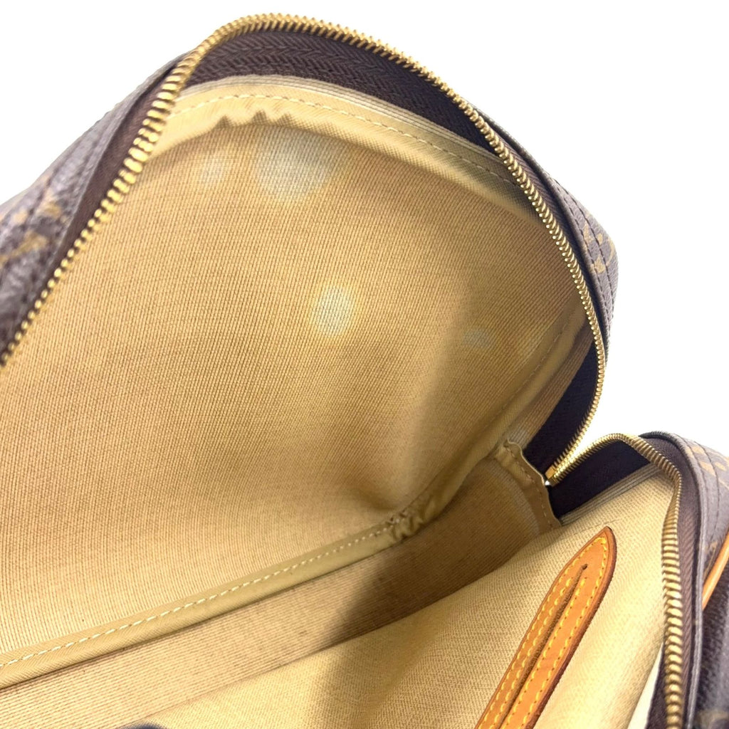 Louis Vuitton PM Monogram Leather Brown Shoulder Bag Gold — view 7
