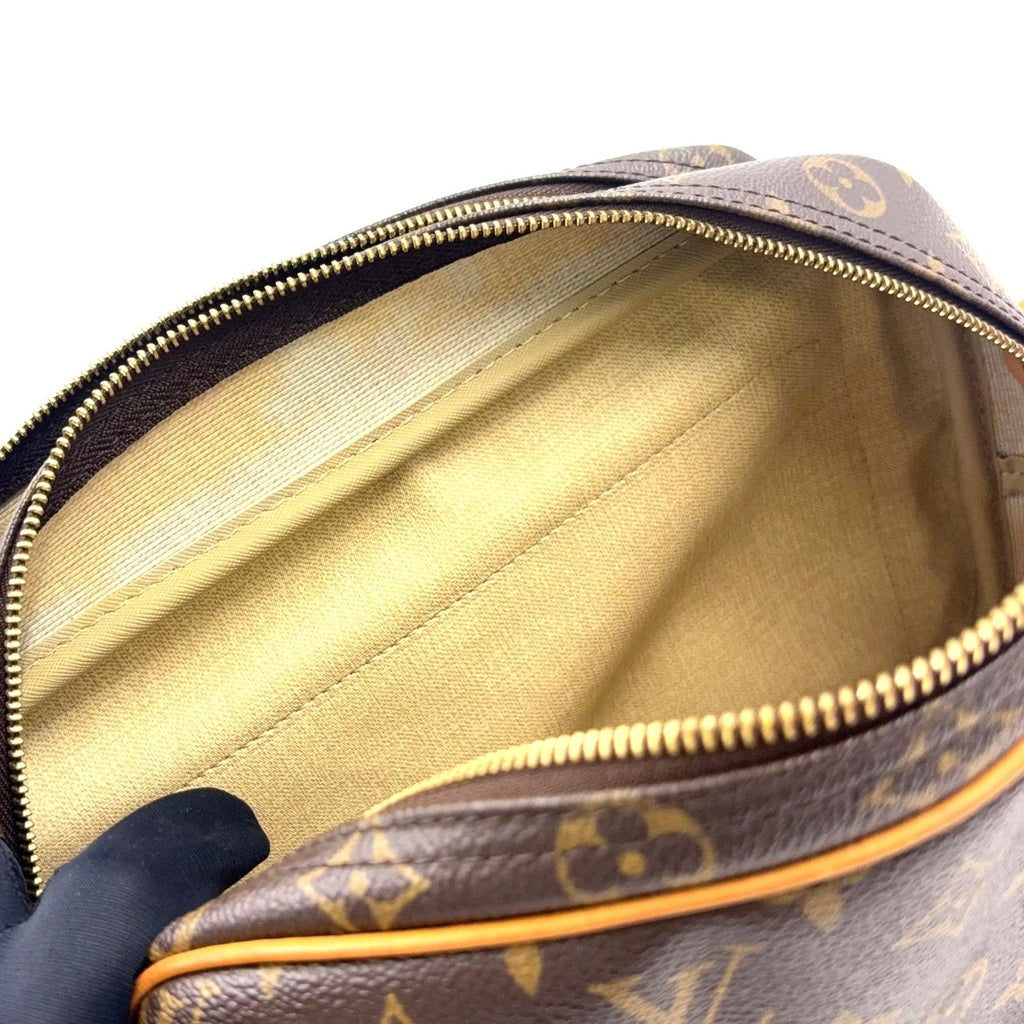 Louis Vuitton PM Monogram Leather Brown Shoulder Bag Gold — view 6